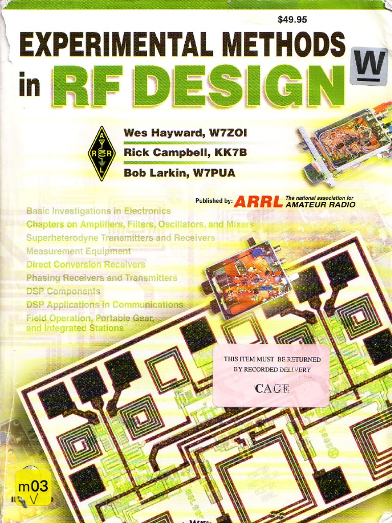 Experimental Methods in RF Design PDF