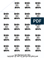 Brain Work 30 Min Printable