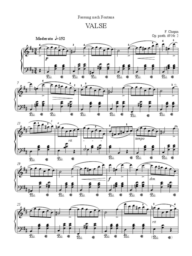 Waltz Op. 69 No. 2 Chopin
