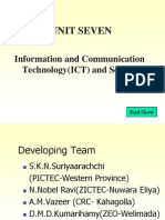 Unit Seven: Information and Communication Technology (ICT) and Society