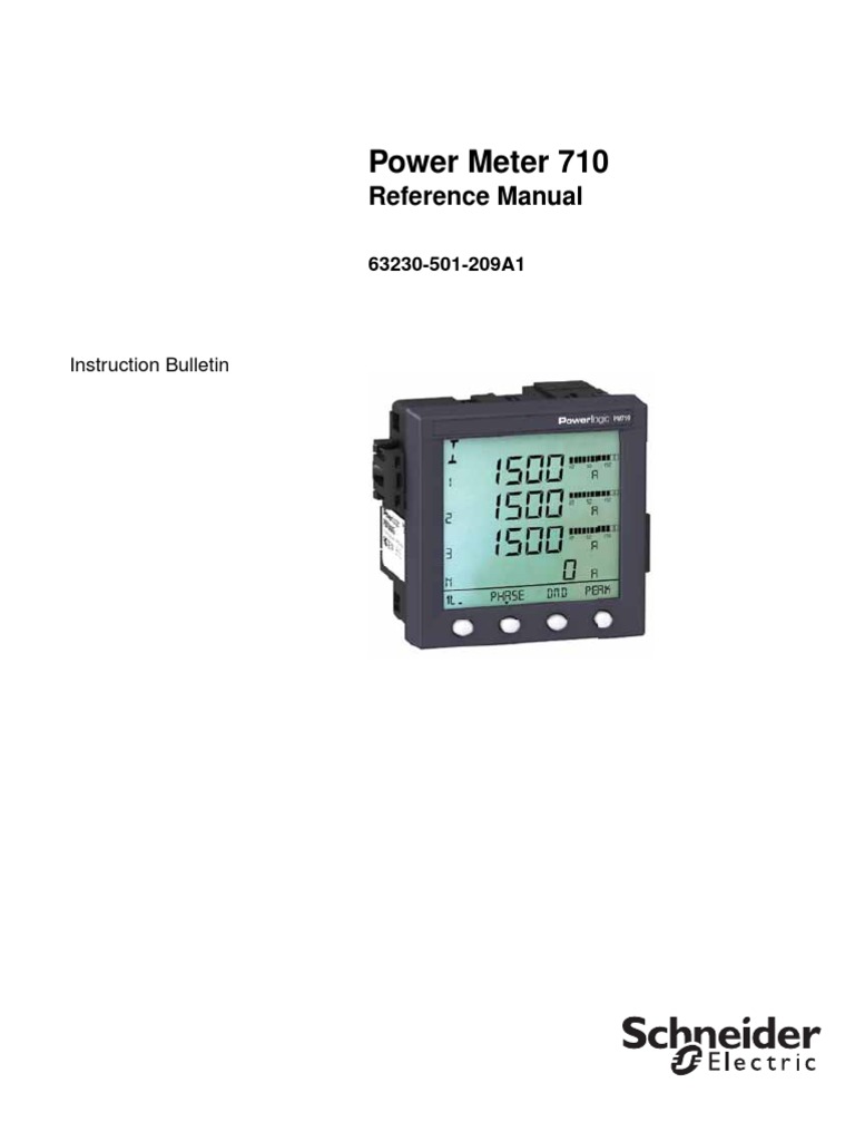 Power Meter 710: Reference Manual | PDF | Home & Garden | Computers