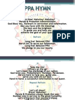 Parole and Probation Administration (PPA) Hymn