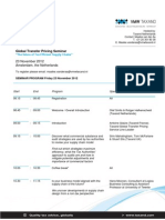 Taxand Global Transfer Pricing Seminar Program 23 November 2012_121025133428