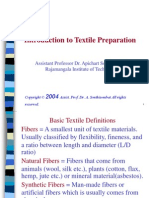 Introduction To Textile Preparation: Reserved