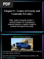 Chapter 9 - Centroid and CG