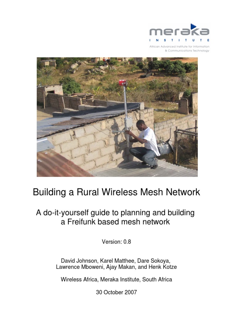 Building A Rural Wireless Mesh Network - A DIY Guide v0.7 65 | PDF