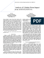 Finite Element Analysis of Cylinder Piston Impact Based On ANSYS/LS-DYNA