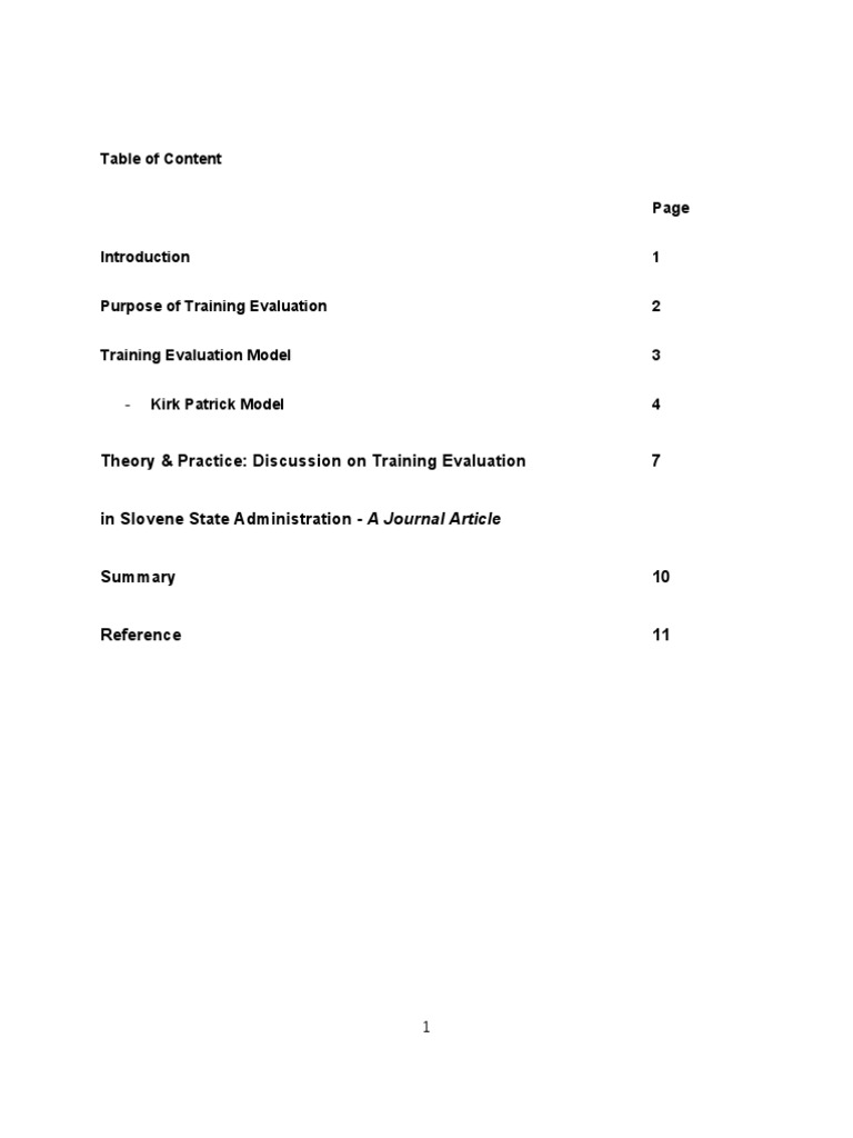 Training Model | PDF | Instructional Design | Evaluation