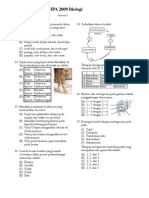 Bank Soal Un Biologi 2009