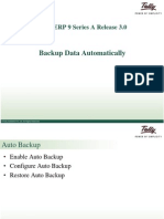 Backup Data Automatically: Tally - ERP 9 Series A Release 3.0