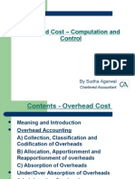 Overhead Cost - Computation and Control: by Sudha Agarwal