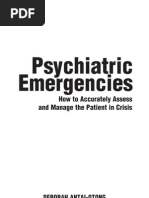 psychiatric emergencies and nursing management