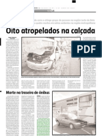 2005.06.06 - Acidente entre dois caminhões e uma moto No km 416 da BR-381 - Estado de Minas