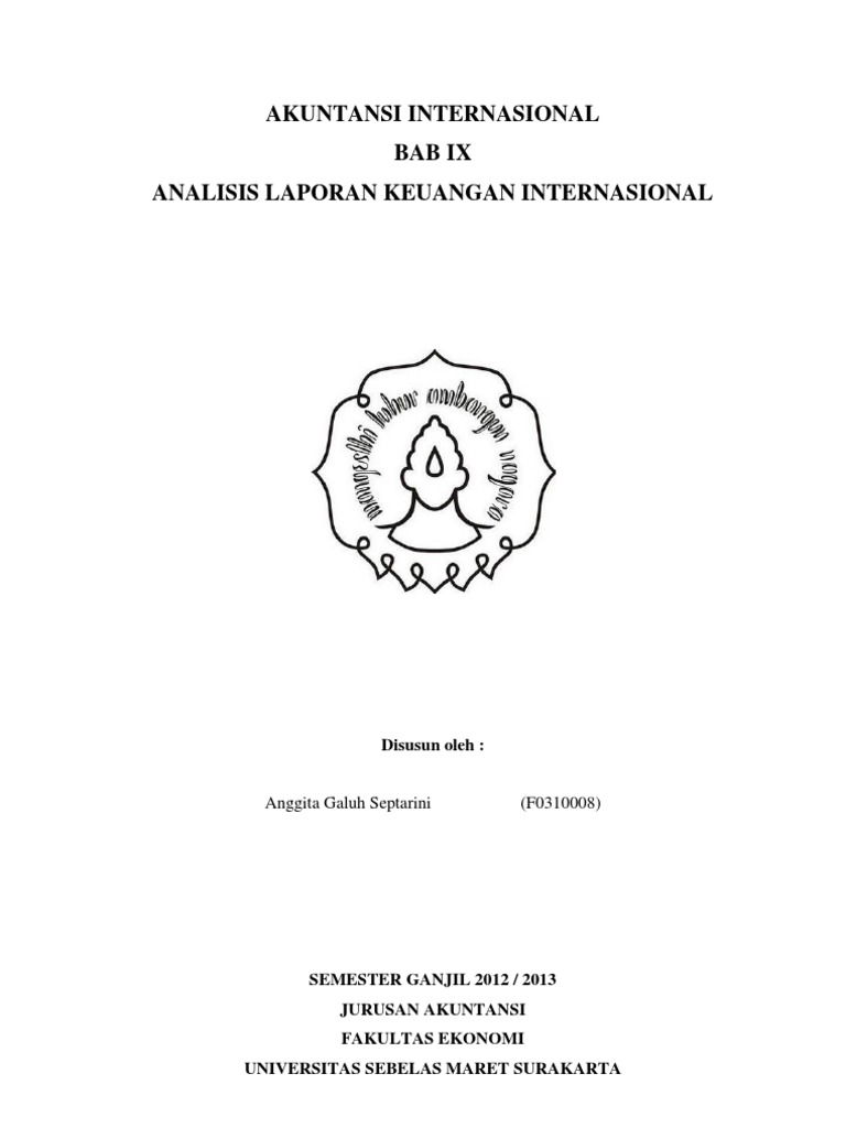 Bab Ix Analisis Laporan Keuangan Internasional