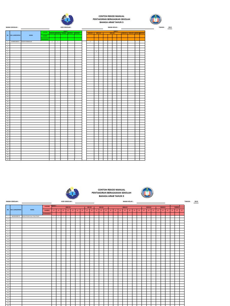 Rekod Pbs Transit Bahasa Arab Tahun 3 2013 Pdf