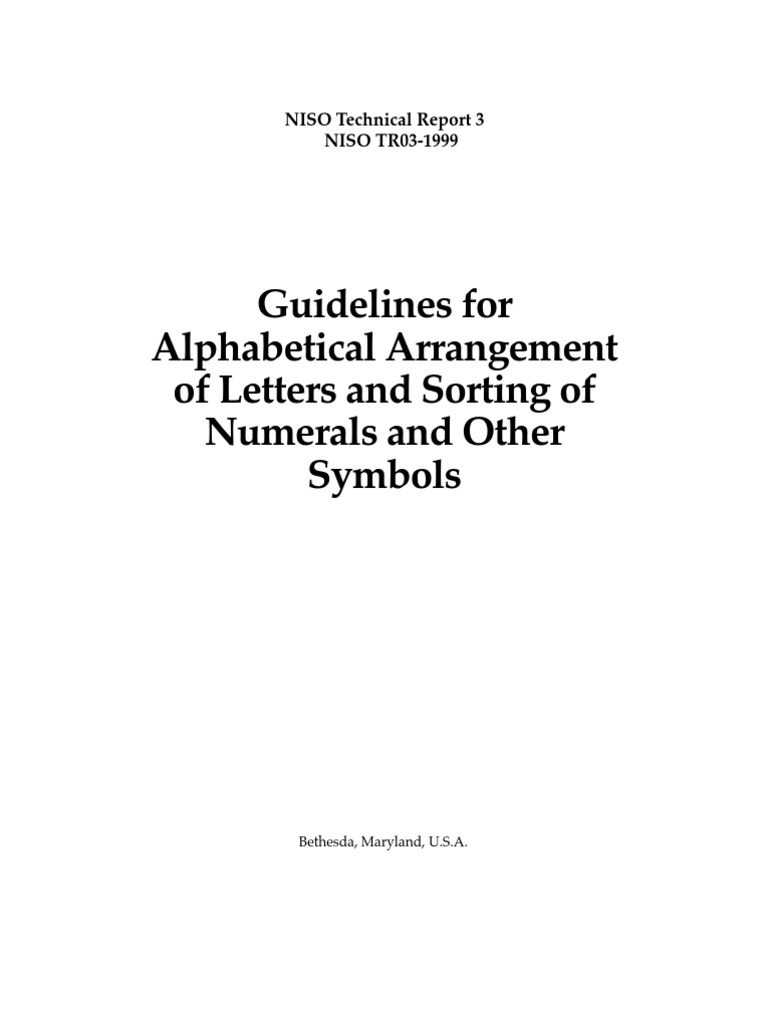 Alphabetic Order | PDF | Bracket | Ascii