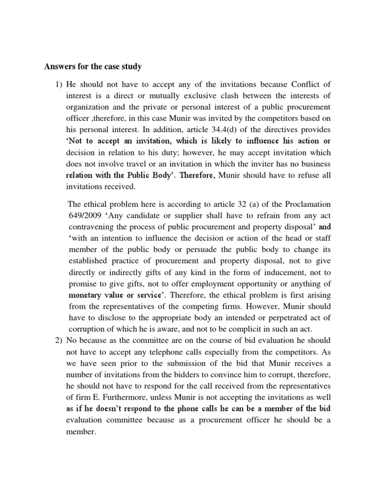 Sample case analysis format image