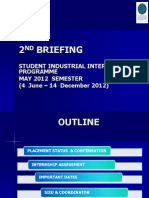 Internship 2nd Briefing April 2012