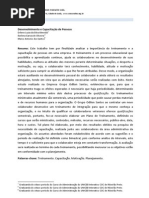 Capacitação e Desenvolvimento de pessoas e processos na organização - 1