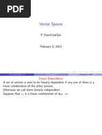 Vector Spaces: P Vanchinathan