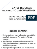 5-Traumatic Injuries Related To Labour&Birth