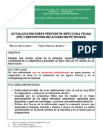 Actualización Sobre Peritonitis Infecciosa Felina (Pif)