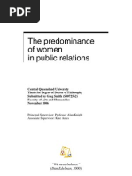 Download PhD thesis The predominance of women in public relations by Greg Smith SN14670268 doc pdf
