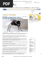 Científicos logran hacer volar a un robot del tamaño de una mosca - Globovision