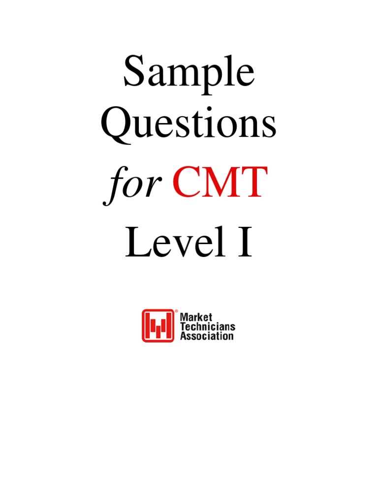CMT Level I Exam Sample Questions | PDF