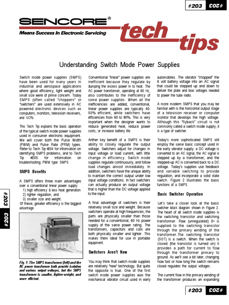 Switch Mode Power Supply Overview | PDF | Power Supply | Field Effect ...