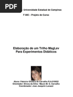 CARVALHO_Experimento Elaboração de um Trilho MagLev_UNICAMP
