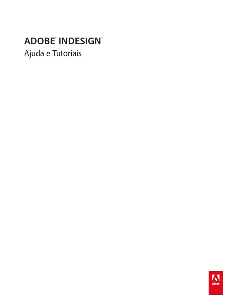 Ajuda & Tutoriais Adobe InDesign CS6 | PDF