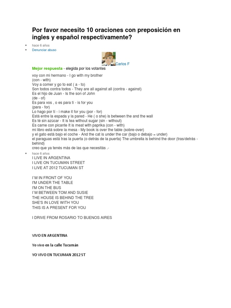 10 oraciones con homework en ingles picture