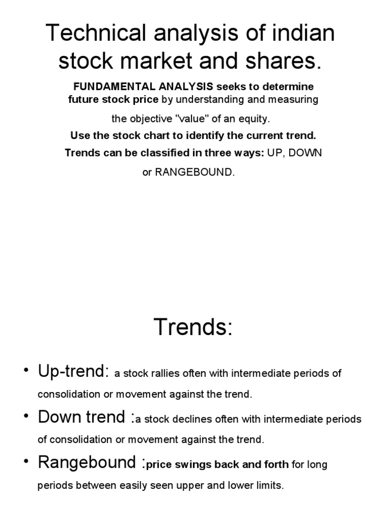 Indian Stock Market Technical Analysis | PDF | Market Trend | Moving ...