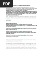 Contrato de Compraventa de Calzado Octa Sa CV