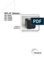 Velodyne SPL-R Manual English