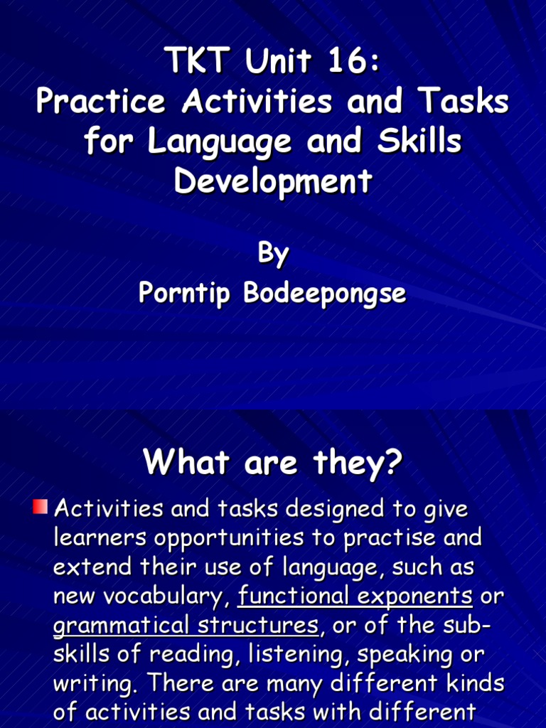 TKT Modules Overview and Resources | PDF | Human Communication ...