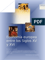 Economía Europea Entre Los Siglos XV y XVI