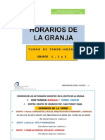 Horarios Definitivos 151112 La Granja h5 Acceso m25 m45 201213 Modo de Compatibilidad