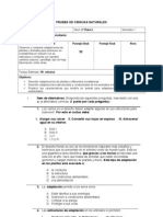 Evaluacion 4º Ecosistemas