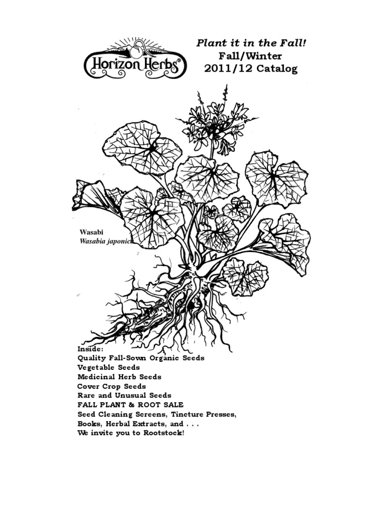 Horizon Herbs Catalog Fall 11 Herbalism Lilium
