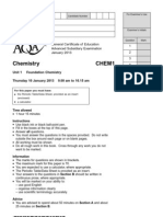 Aqa Chem1 QP Jan13