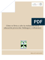 Cómo se evalúa en Preescolar Hallazgos