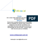 Projeto Wikisocial - Sites para ONGs