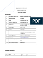 Profile Dosen Daftar Riwayat Hidup November2012