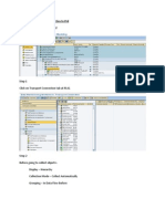 Transportation Process From Dev To PRD in BW