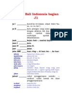 Kamus Bali Indonesia Bagian J1