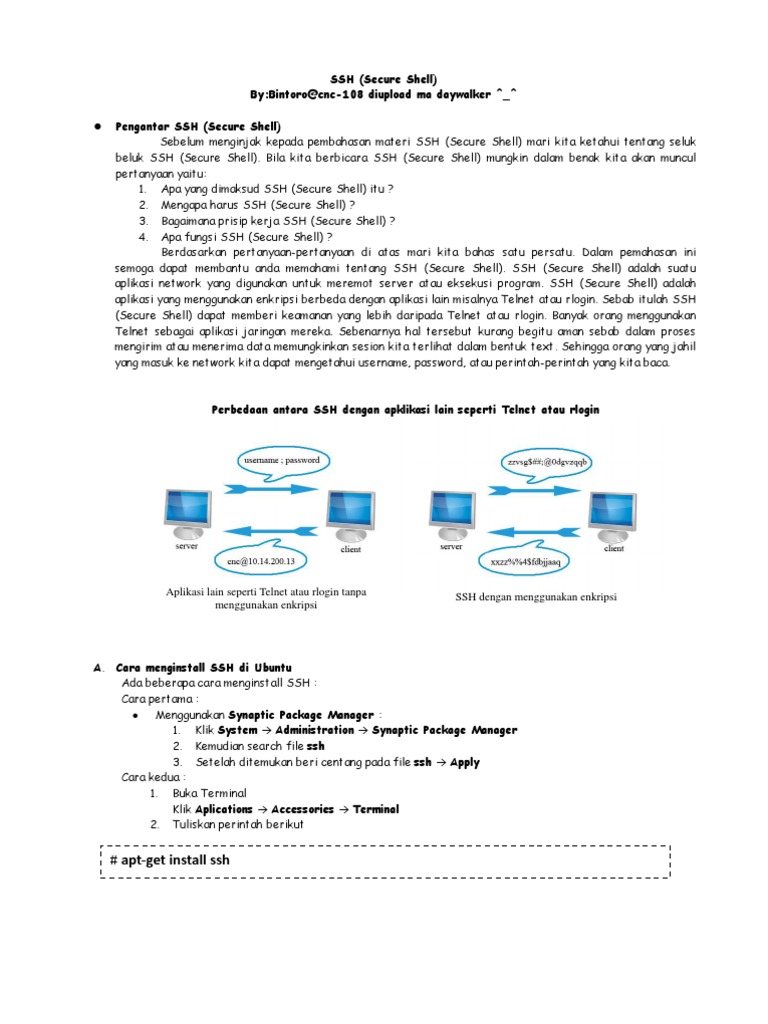 Panduan Lengkap SSH untuk Ubuntu | PDF
