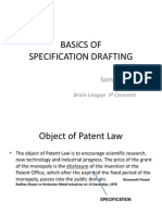 Basics of Specification Drafting