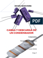 Carga y Descarga de Un Condensador